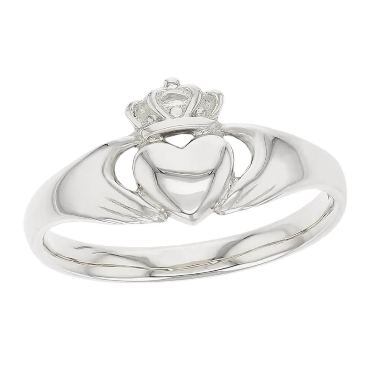 Vintage Style Claddagh Ring Silver Adjustable Irish Handmade Jewelry Jewellery Rings Wedding & Engagement Claddagh Rings 