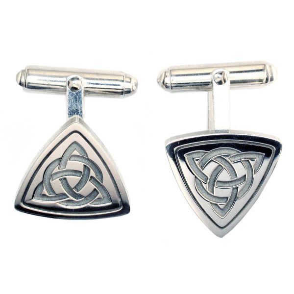 sterling silver men’s cufflinks designer, handmade by Faller, hand crafted, precious jewellery, jewelry, hand crafted, custom made, personalised engraving, celtic pattern