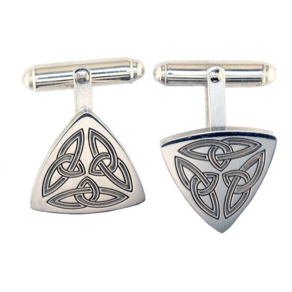 sterling silver men’s cufflinks designer, handmade by Faller, hand crafted, precious jewellery, jewelry, hand crafted, custom made, personalised engraving, celtic pattern