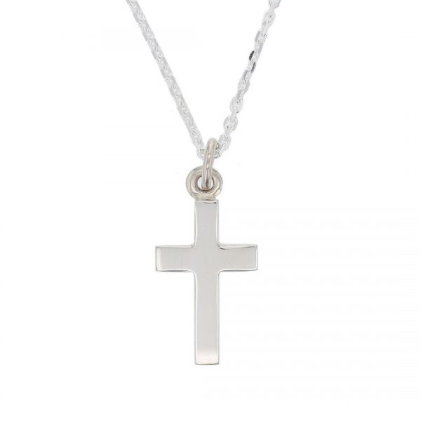 Faller sterling silver plain block cross pendant, christian symbol,Faller sterling silver plain block cross pendant, christian symbo, faith, spiritual pendant