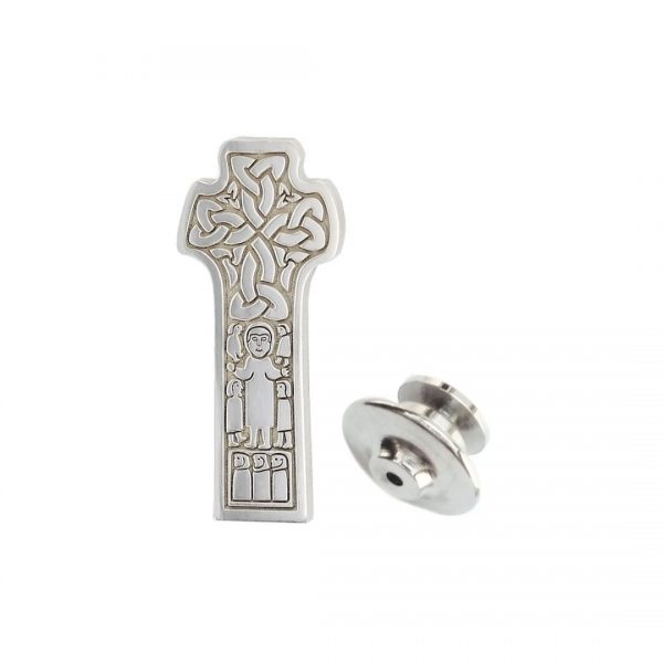 Donagh, Carndonagh, Donegal, sterling silver, Irish high cross, Inishowen, celtic cross, ancient, monastery, St, Patrick, lapel pin, men’s, ladies, heritage, historical, intricate carving, Christian, Faller, medieval, Tree of Life, braid, 7th century