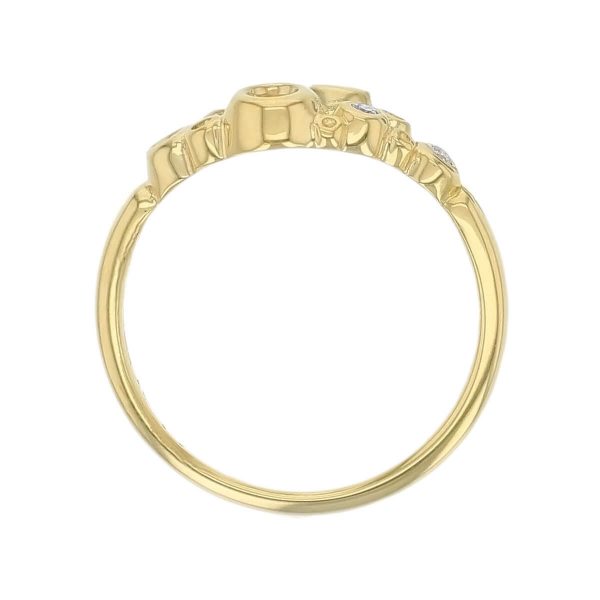 Faller Fizz diamond 18ct yellow gold yellow ladies dress ring, designer jewellery, jewelry, handmade by Faller, Londonderry, Northern Ireland, Irish hand crafted