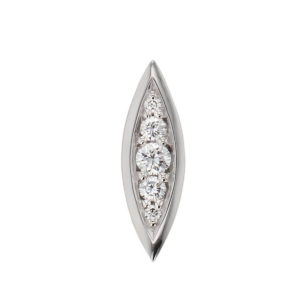 Faller round brilliant cut diamond marquise shape 18ct white gold ladies pendant, 18kt, designer, handmade by Faller, Derry/ Londonderry, hand crafted, precious jewellery, jewelry