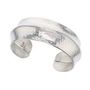 solid sterling silver plain ladies cuff bangle, designer, handmade by Faller, hand crafted, precious jewellery, jewelry, hand crafted wrist wear, wrist-wear, custom made, personalised engraving
