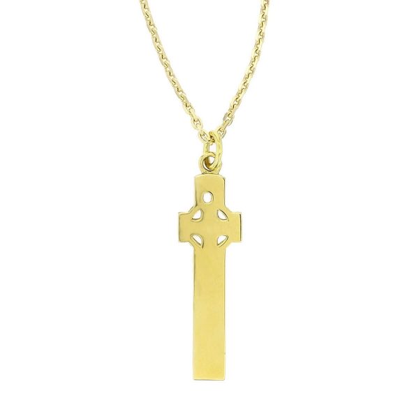 Cooley, Moville, Donegal, St. Patrick, St. Finnian, 18ct yellow gold, Irish high cross, Inishowen, celtic cross, ancient, monastery, pendant, men’s, ladies, heritage, historical, Christian, Faller, medieval, 6th century