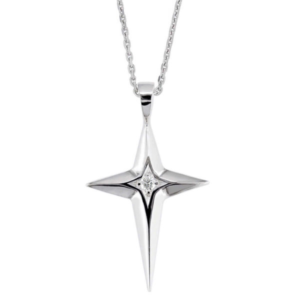 star of Bethlehem pendant, 18ct, 18kt, white gold pendant