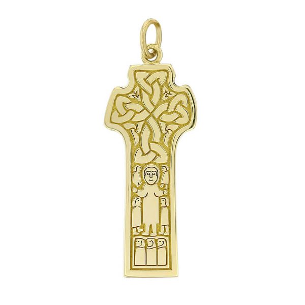 Donagh, Carndonagh, Donegal, 18ct yellow gold, Irish high cross, Inishowen, celtic cross, ancient, monastery, St, Patrick, pendant, men’s, ladies, heritage, historical, intricate carving, Christian, Faller, medieval, Tree of Life, braid, 7th century