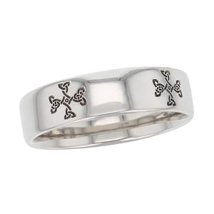 mura cross wedding ring pattern, men’s, gents, Irish, celtic knot pattern, St. Mura, Fahan.
