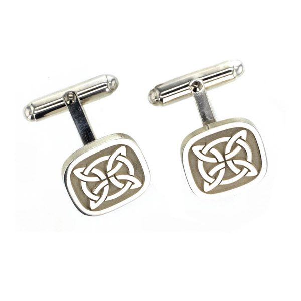 Faller Marigold pillar Stone sterling silver cross of arcs cufflinks, Carndonagh, Inishowen, Co. Donegal, celtic, ancient, monastery, St, Patrick, ladies, heritage, historical, intricate carving, Christian pilgrimage, medieval, designer, handmade by Faller, hand crafted, precious jewellery, jewelry, hand crafted custom made, personalised engraving, celtic