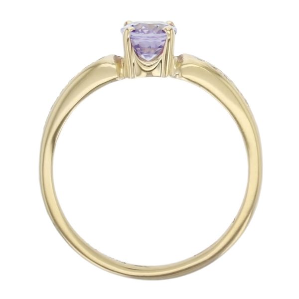 18ct yellow gold ladies oval cut sapphire & diamond designer multi stone dress ring designed & hand crafted by Faller of Derry/ Londonderry, precious gem jewellery, jewelry, shoulder set