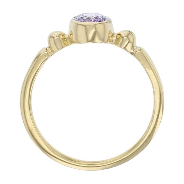 Kandy 18ct yellow gold pale purple oval rose cut sapphire gemstone ladies dress ring, designer jewellery, gem, jewelry, handmade by Faller, Londonderry, Northern Ireland, Irish hand crafted