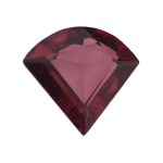 garnet gem, purple, loose gemstone, unset stone, kite shape, faceted