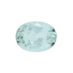tourmaline gem, blue, green, loose gemstone, unset stone, oval shape, faceted