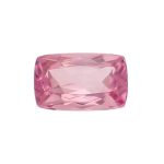 tourmaline gem, pink, loose gemstone, unset stone, cushion shape, faceted