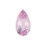 morganite gem, pink, loose gemstone, unset stone, pear shape, faceted