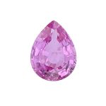 sapphire gem, pink, loose gemstone, unset stone, pear shape, faceted