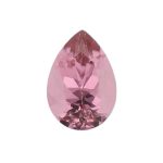 tourmaline gem, pink, loose gemstone, unset stone, pear shape, faceted