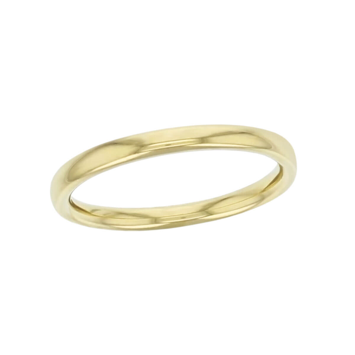 2.2mm Wide Court 18ct Yellow Gold Band - Faller