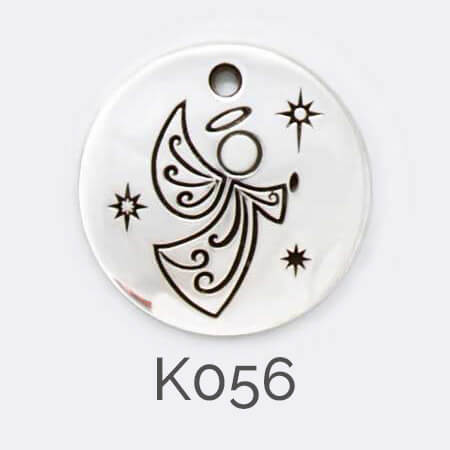 Faller Kryptos disc, Christmas angel pendant, guardian angel, religious faith, Christain,, sterling silver, message pendant, personalised engraving, make your own, jewellery, gift,