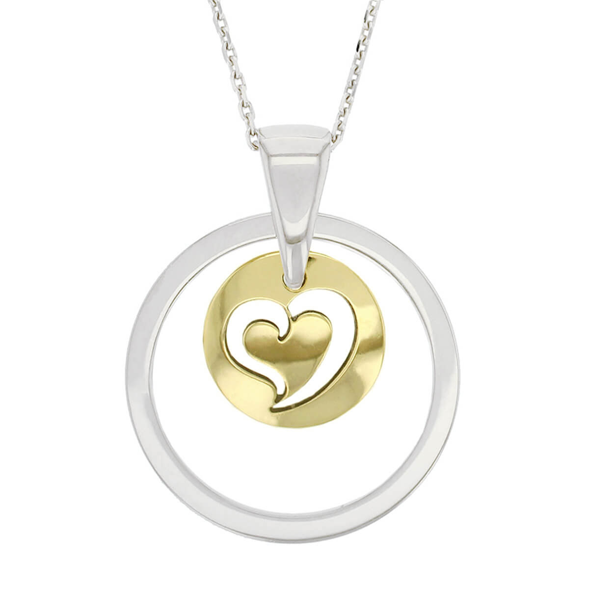Faller Kryptos necklace, message pendant, personalised engraving, make your own, jewellery, gift, celebration, symbol, 18ct yellow gold disc, heart