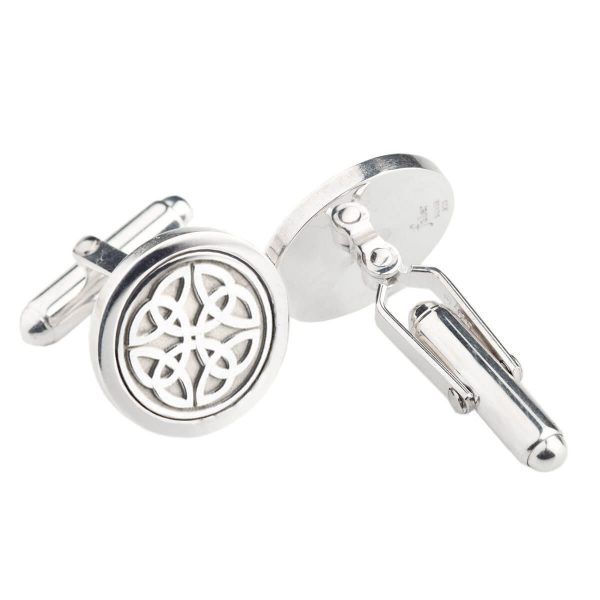 Donegal, sterling silver cufflinks, Irish high cross, Inishowen, celtic cross, ancient, monastery, heritage, Christian, Faller, medieval, Tree of Life, braid, men’s jewellery, jewelry, trinity knot cross, gifts