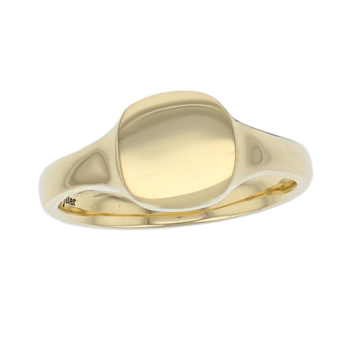 Oval men's ladies solid 18ct yellow gold signet dress ring designed & hand crafted by Faller of Derry/ Londonderry, personalised engraving, plain, non stone, precious jewellery, jewelry for men ladies, men's ladies jewellery, mens ladies jewellery