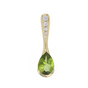 Peridot 18ct Yellow Gold Pendant