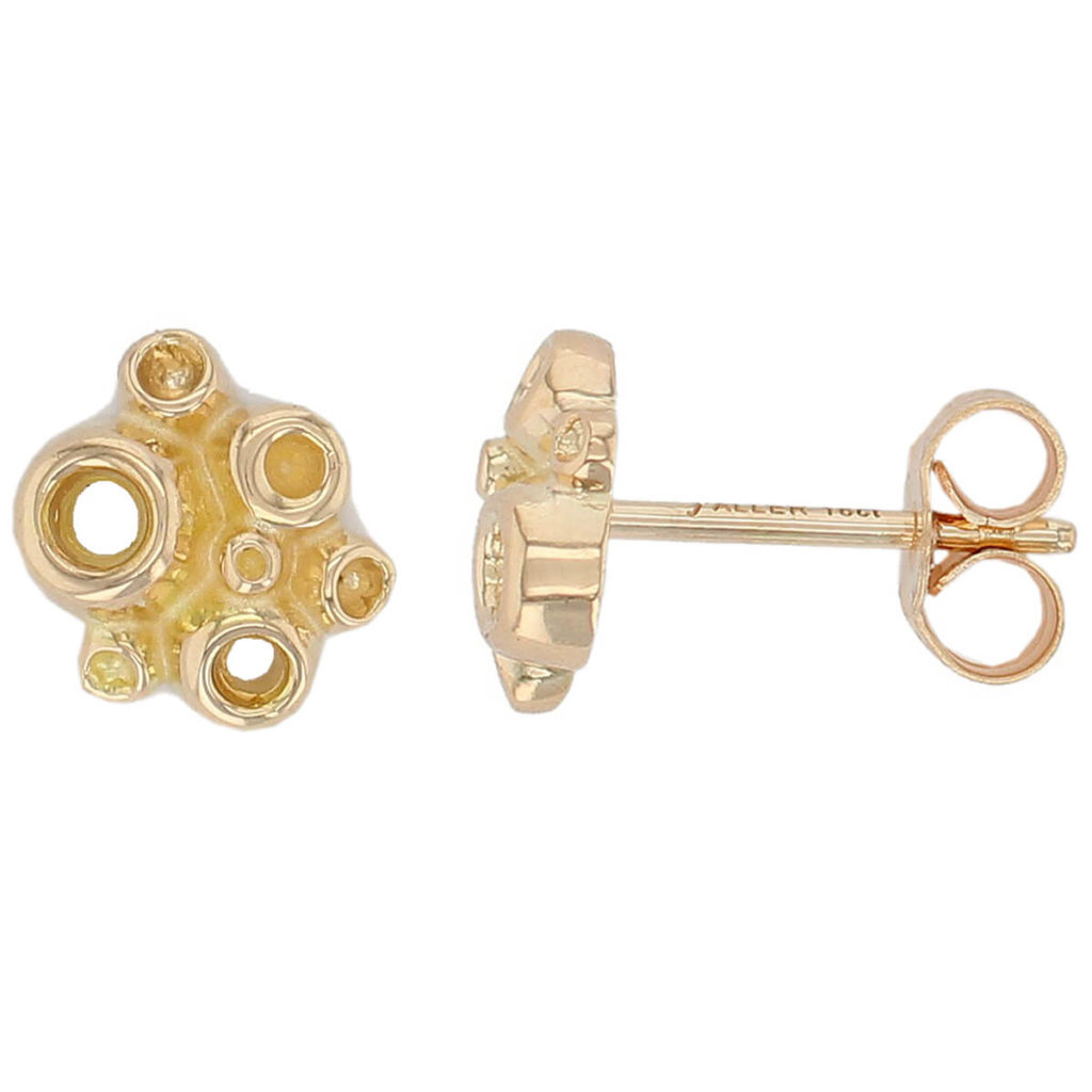 Fizz rose gold stud earrings, studs