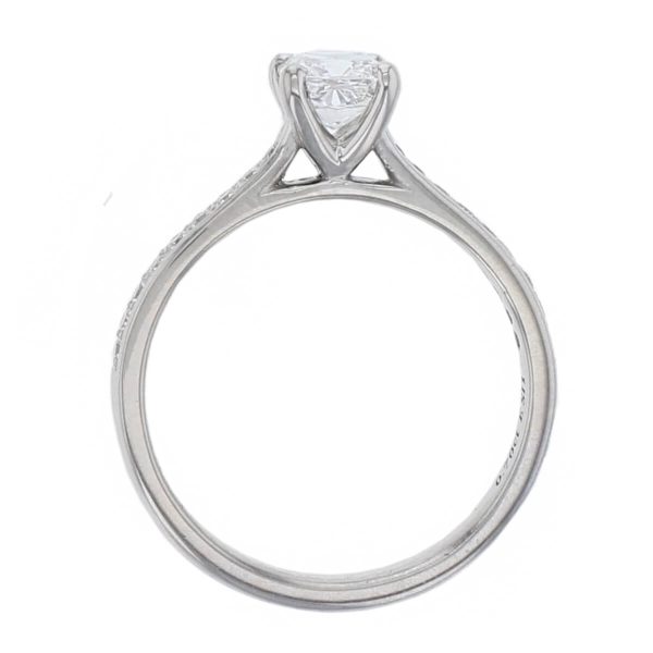 Diamond Platinum Multistone Ring 0.85ct
