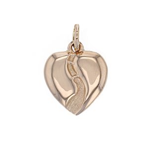 Heart of Derry, 18ct rose gold pendant, heart necklace, gift for Derry girls, River Foyle pendant, Peacebridge, Craigavon Bridge, Derry/ Londonderry gift, jewellery gift for women, unique, hand crafted jewelry, personalised jewellery, love & pride