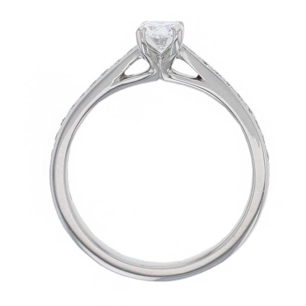 Diamond Platinum Multistone Ring 0.78ct