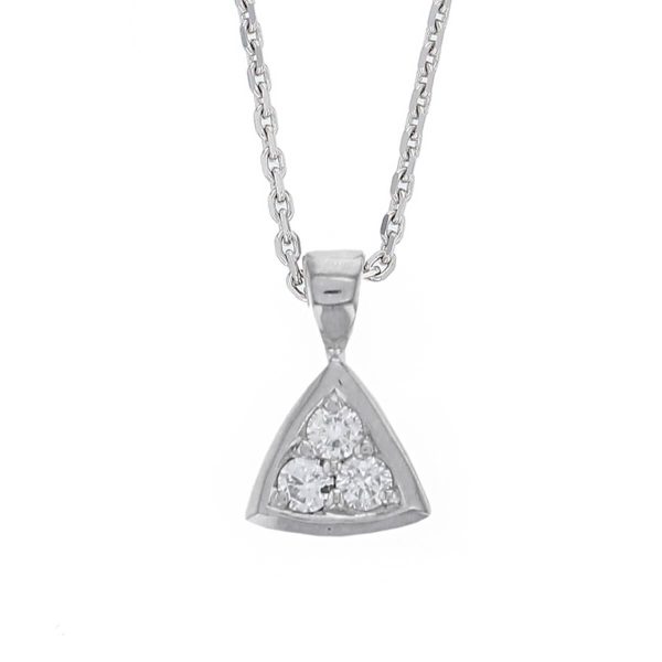 Faller round brilliant cut diamond 18ct white gold ladies pendant with chain, 18kt, designer, handmade by Faller, Derry/ Londonderry, hand crafted, precious jewellery, jewelry
