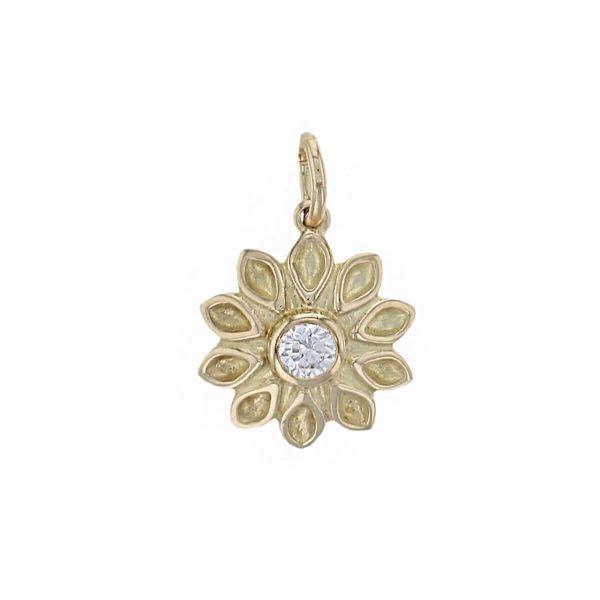 echinacea pendant, flower pendant, echinacea flower pendant necklace. ekaneesha, enchina, purple cone flower, flower diamond pendant