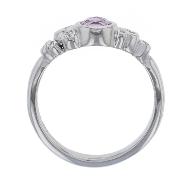 Faller Fizz sapphire and diamond platinum ladies dress ring, designer jewellery, jewelry, handmade by Faller, Londonderry, Northern Ireland, Irish hand crafted