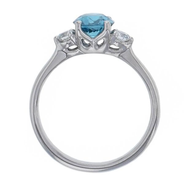 Zircon & Diamond Trilogy Ring