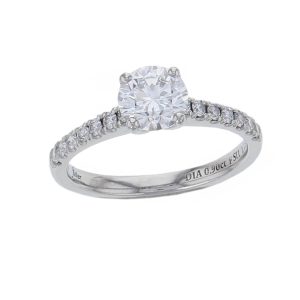 Diamond Platinum Multistone Ring 1.13ct