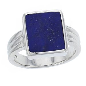 18ct yellow gold lapis lazuli signet ring